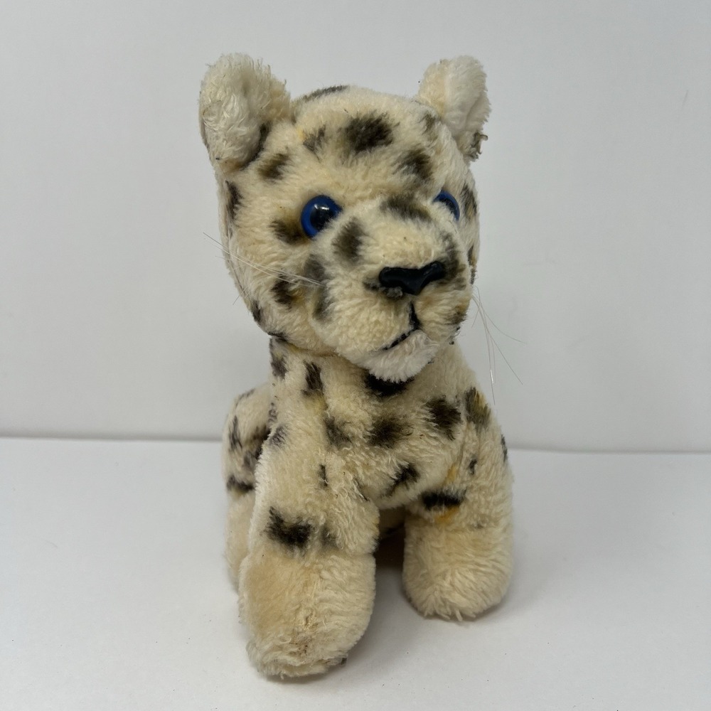 Dakin Leopard‎ Plush Stuffed Animal Toy 7" Spotted Cat 1980s Collectible Gift